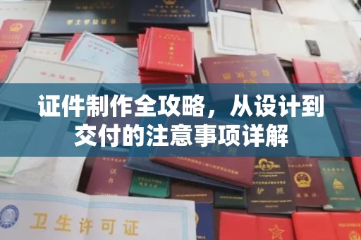 北市证件制作全攻略，从设计到交付的注意事项详解